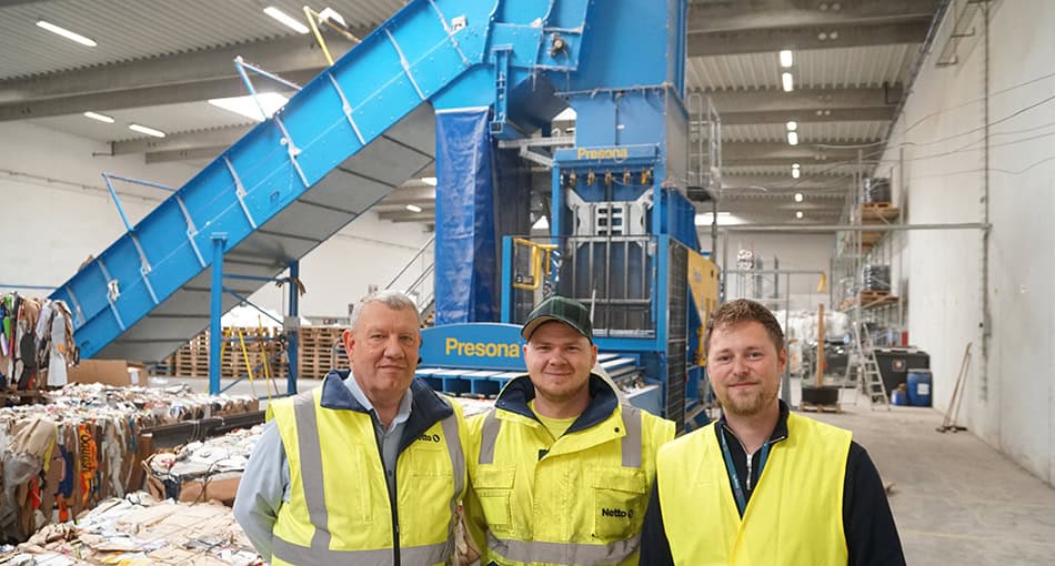 Presona baler at Salling Group in Denmark